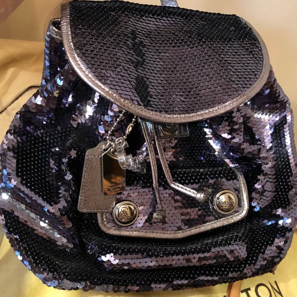 Coach Handbags - Coach Sequin Backpack Bag